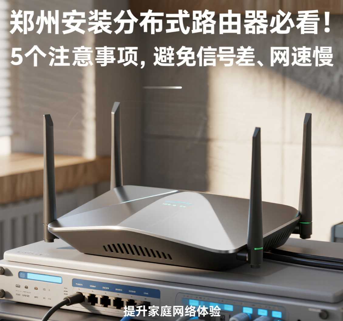 郑州安装分布式路由器必看！5 个注意事项，避免信号差、网速慢