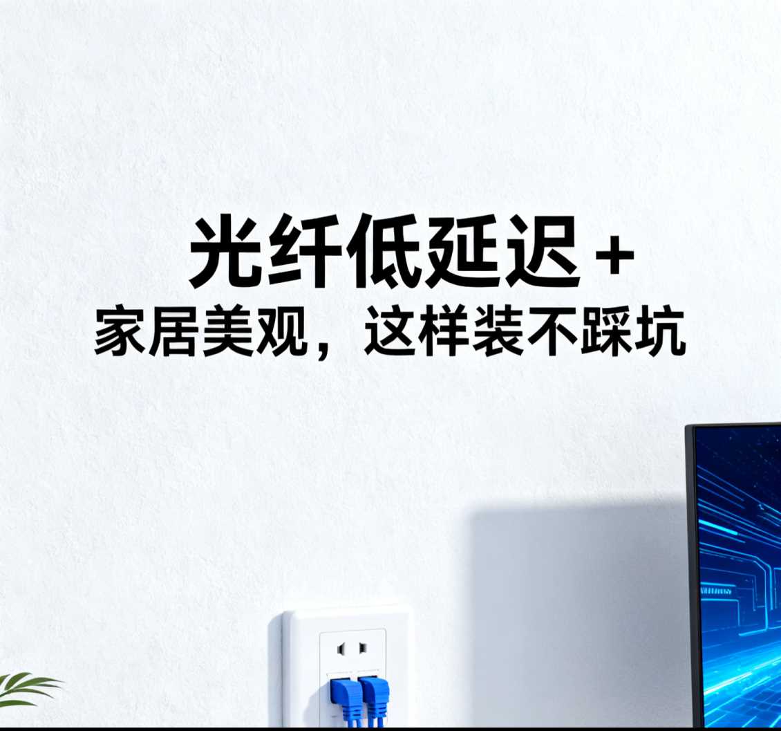 郑州光纤低延迟 + 家居美观，这样装不踩坑